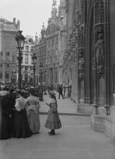 Travel views of Europe 1900s Grand Place Brussels Belgium In centr- Old Photo picture
