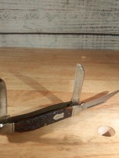 Vintage Western S-742 Stockman-3 Blade Made In USA Stainless picture