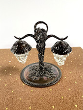 VTG Godinger Silver Art Plated Hanging Grapes Salt & Pepper Shaker Set MarkeD picture