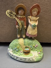 09/05  Vintage 2” Miniature Hantel Scotland Jack and Jill Figurine Hand Painted picture
