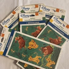 Lot of 6 Vintage Disney The Lion King Sticker Packs Hallmark Scrapbook 1990s NOS picture
