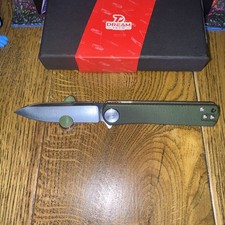 Dream Tech D3896MGR Micarta Handle D2 Blade Front Flip Back Flip Liner Lock picture