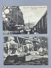 c 1910 Seeing BUTTE MONTANA Train W STEWART MINE Mining Postcard Antique Unused picture