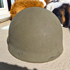WW2 Original British Dispatch Rider Helmet Near Mint 99% 1942 BMB Size 7 picture