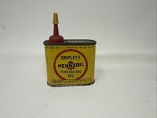VintagePennzoil Dripless Handy Oiler Short 4 oz Can Penetrating Oil Rare picture