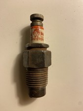 Vintage Red Head/Redhead Spark Plug 3”  Long. Good Shape For The Age. picture