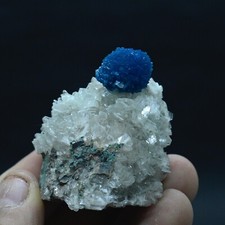 Cavansite on fine heulandite matrix (non precious natural stone) # 4122 picture