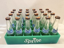 Vintage Mini 3 Inch Fanta Bottles (24 total) with Plastic Sprite Carrier picture