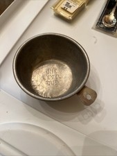Vintage Aluminum Measuring Cup 1 C Farmhouse Kitchen Decor Tin picture