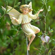 ❦ New CICELY MARY BARKER Flower Fairy Garden Stake WHITE BRYONY Figurine Decor picture