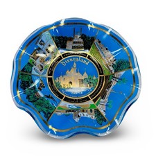 Vintage Disneyland Glass Ashtray Dish Sleeping Beauty Castle 1960s By Houze Art picture