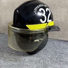 Bullard Firedome Model FX/PX Vintage 1999 Fireman Fire Helmet Black Z87 Shield picture