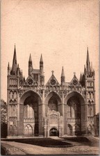 Peterborough Cathedral West Front Building View Postcard picture