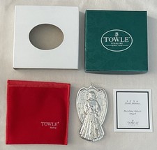 1996 Towle Sterling ANGEL WITH BELLS ORNAMENT 6TH Edition picture