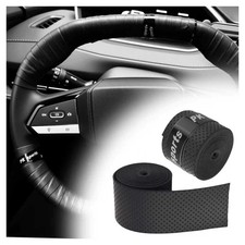 2PCS 3.4FT Leather Steering Wheel Wrap Tape,Non-Slip & Comfort Grip Steering ... picture