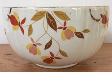 Vintage 50s Hall Autumn Leaf Jewel Tea Ceramic Kitchen Nesting Mixing Bowl 6.25