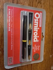 Rare VINTAGE OSMIROID Basic Italic Writing Set for LEFT-HANDERS | NOS Sealed picture