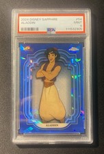 2024 Topps Chrome Disney Sapphire #54 Aladdin PSA 9 picture