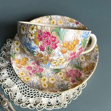 Rare Vintage Royal Winton Marguerite Oversized Breakfast Tea Cup picture