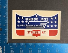 Original Vintage Generous Jacks Performance Parts Syracuse NY Speed Shop 1970’s picture