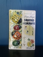 1980s Magnetic Love Bugs Memo Holders - Fridge Magnets - New picture