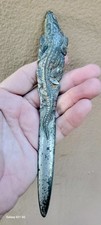 Antique Alligator Metal Letter Opener RARE c1910s picture
