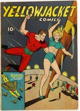 Yellowjacket Comics #1 Origin & 1st App. of Yellowjacket Charlton 1944 picture