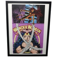 DC Comics Framed Art Wonder Woman George Perez Cover #Art 12x16 picture