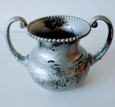 Antique James W Tufts Circa 1900 Silverplate Open Sugar Bowl #2245. c1910. picture