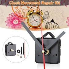 Replacement Quartz Wall Clock Movement Mechanism Motor With Hands & Fittings Kit picture