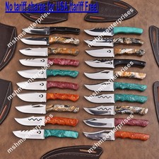 LOT OF 20 8'' HANDMADE D2 STEEL HUNTING SKINER KNIFE (USA tariff Free) picture