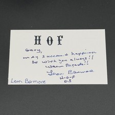Leon Barmore Signed 3x5 Index Card - Grambing State - TTM Authentic Autograph picture