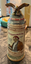 RARE VINTAGE YUENGLING'S BEER 160TH ANNIV STEIN DG YUENGLING & SON POTTSVILLE PA picture