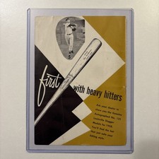 1958 Ted Williams Hillerich & Bradsby No. 125 Autograph Model Baseball Bat Ad picture