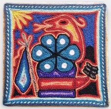 Peyote Prayer Ceremony Yarn Painting 4