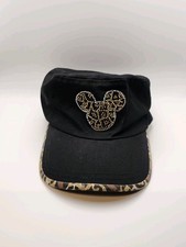 Disney World Animal Kingdom Vintge Y2k Rhinestone Hat Black Adult One Size  picture