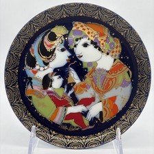 Vtg Rosenthal Studio Linie Bjørn Wiinblad Wall Hanging Collage Plate Navy Orange picture