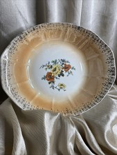 VTG Oval 1920’s Clinchfield Lustreware China Serving Bowl picture