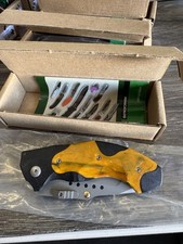 RARE Columbia River CRKT 1150 Horus Assisted Open Orange/Black Nib  Mint picture