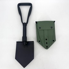 USGI Entrenching Trifold Folding Etool E-tool Shovel VGC w/ Vinyl Cover picture