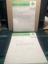 1938 Letters To Artist Leland Curtis Arrowhead Lake Corporation Los Angeles, Ca picture