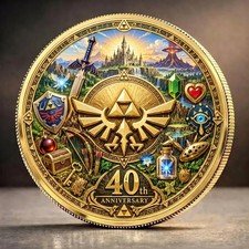 The Legend of Zelda 40th Anniversary Commemorative Coin - Coin Collection TLOZ07 picture
