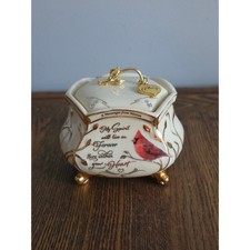 The Bradford Exchange James Hautman A Messenger from Heaven Cardinal Music Box picture