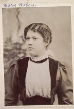 1880’s Young Lady Named CABINET CARD PHOTO H. H. Cannon Photography picture