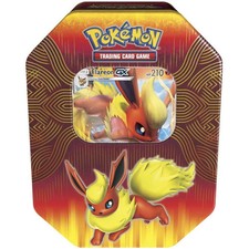 Pokemon TCG: Elemental Power Tin Featuring Flareon-GX (Sword and Shield Ver) picture