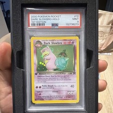 Pokemon Team Rocket Dark Slowbro 1st Ed Holo #12 PSA 9 English 132738273 picture