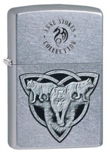 Zippo Anne Stokes Wolf Pack Trinity Street Chrome 49099 picture