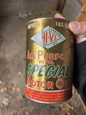 Rare Vintage Diamond Head Hi-Vi All Purpose Motor Oil Can Unopened Full picture