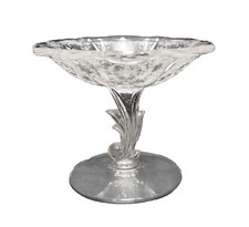 Fostoria Navarre Etch Baroque Blank Compote Comport 4 1/2 IN x 5 1/2 IN picture