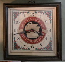 H.J. Heinz Co. Vintage Wall Clock Pittsburgh USA Working Condition See Pictures  picture